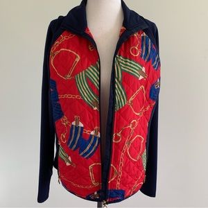 Ralph Lauren equestrian print zip jacket - size Large